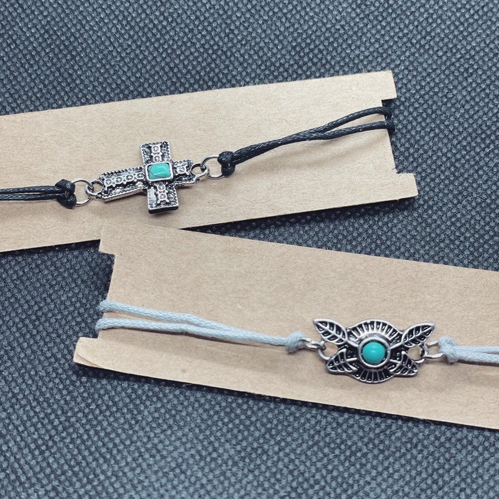 Corded western bracelet